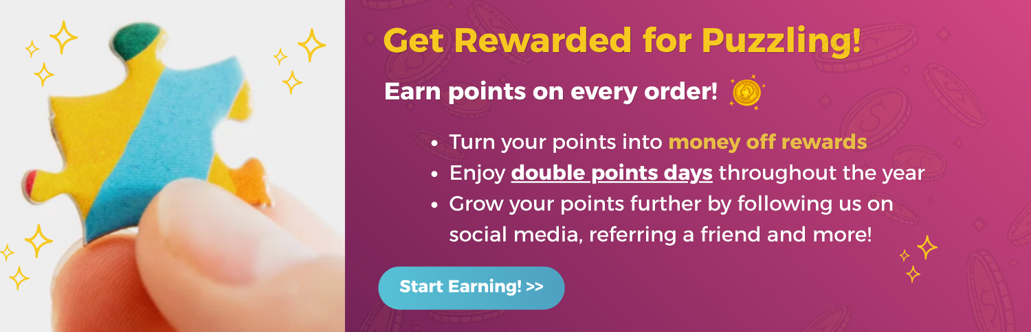 Earn points from puzzling! Sign up to our loyalty club