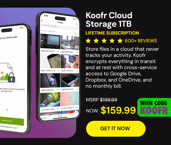 Koofr Cloud Storage: Lifetime Subscription (1TB)