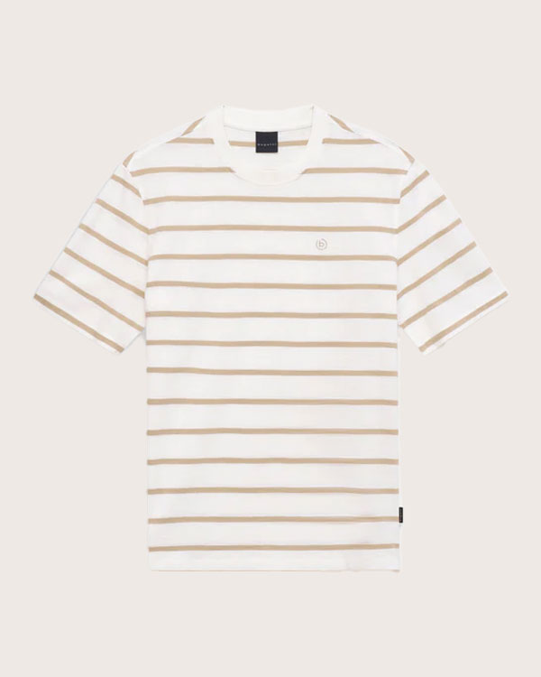 Baumwoll-T-Shirt in beige