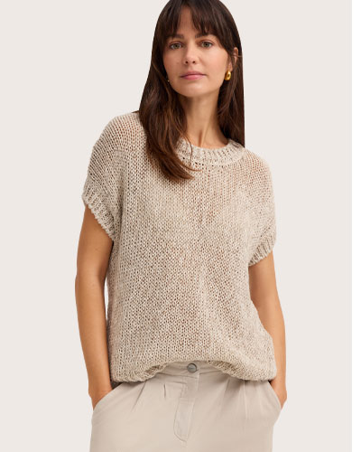 Leichter Pullunder in beige