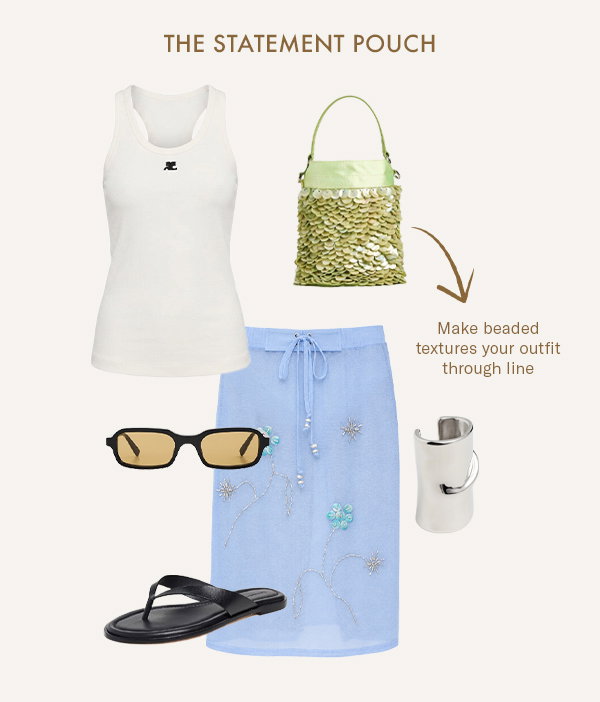 The Statement Pouch: Make beaded textures your outfit through line