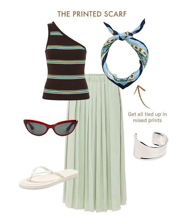 The Printed Scard: Get all tied up in mixed prints