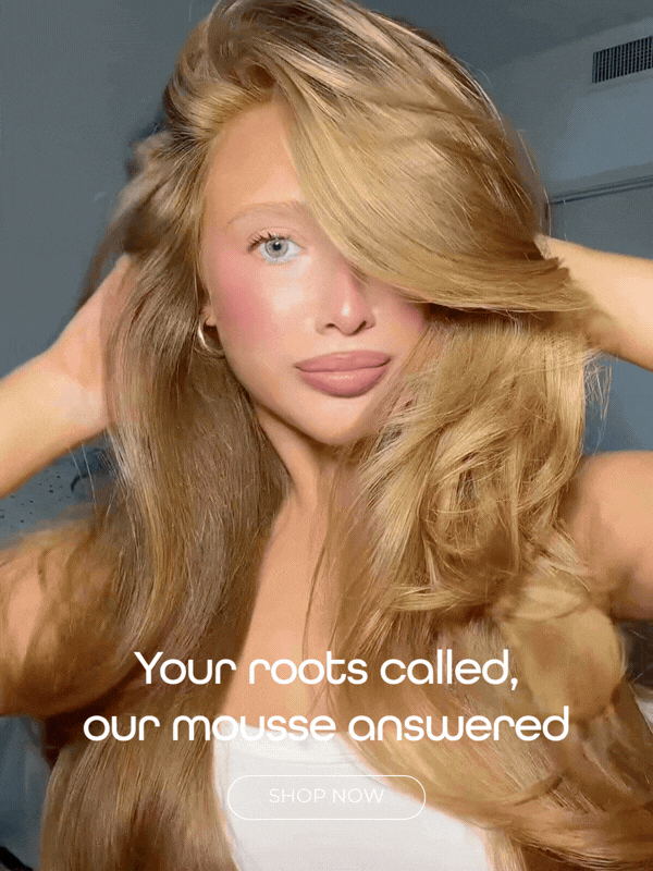 Blonde hair girl with blowout 
