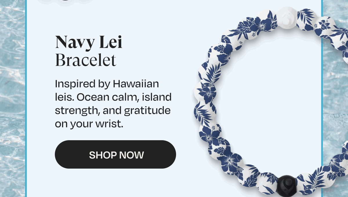 Navy Lei Bracelet | Inspired by Hawaiian leis. Ocean calm, island strength, and gratitude on your wrist. | Shop Now