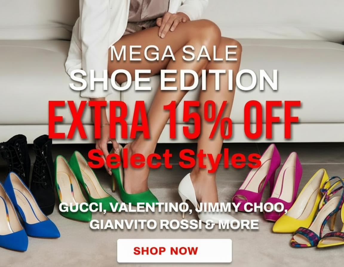 Extra 15% Off Luxe Shoes