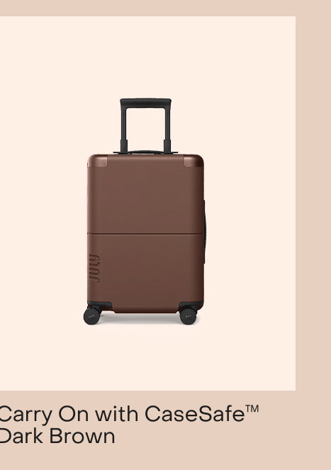 Carry on with CaseSafe Dark Brown