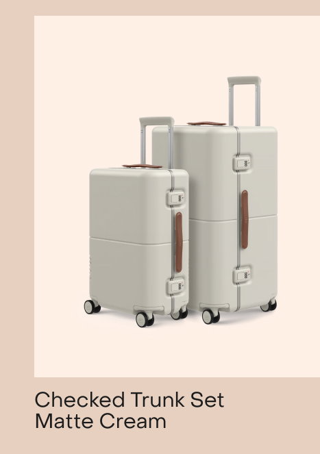 Cream Trunk Set Matte Cream