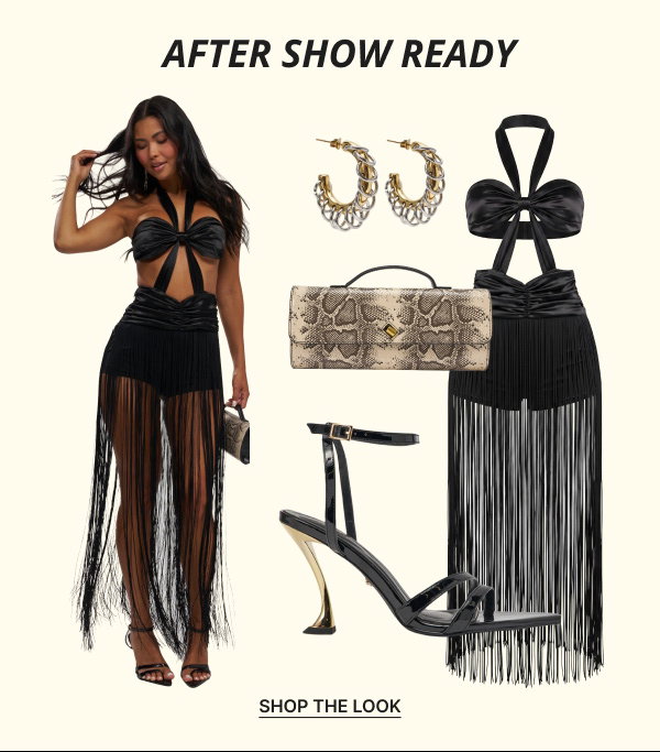 TWIST IT UP FRINGE MAXI DRESS