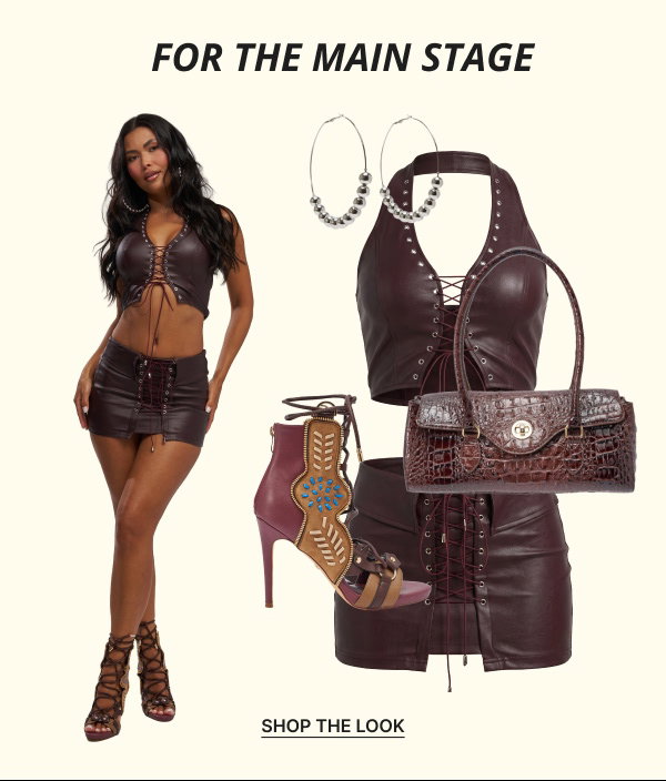 TOO MUCH TO HANDLE LACE UP HALTER TOP