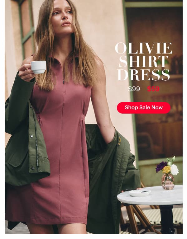 Olivie Shirt Dress