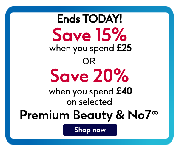 Save on premium beauty & No7!