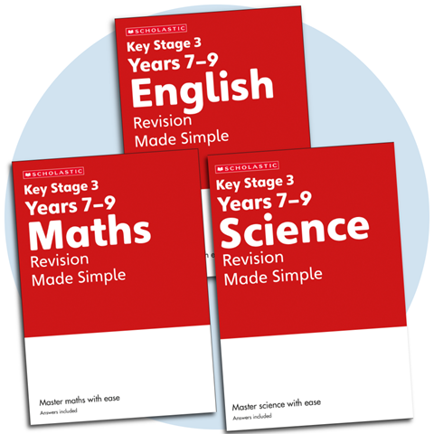 Revision Made Simple workbooks for English, Maths and Science