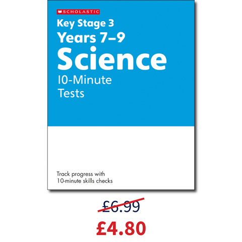English 10-Minute Tests workbook for £4.80