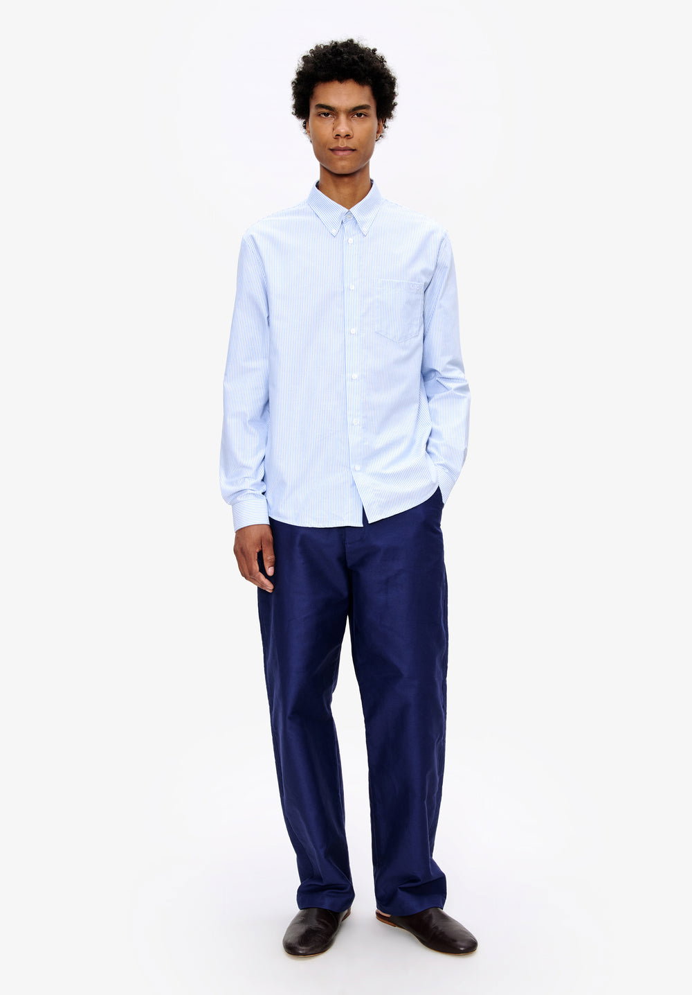 A.P.C. model wearing A.P.C. fall collection outfit