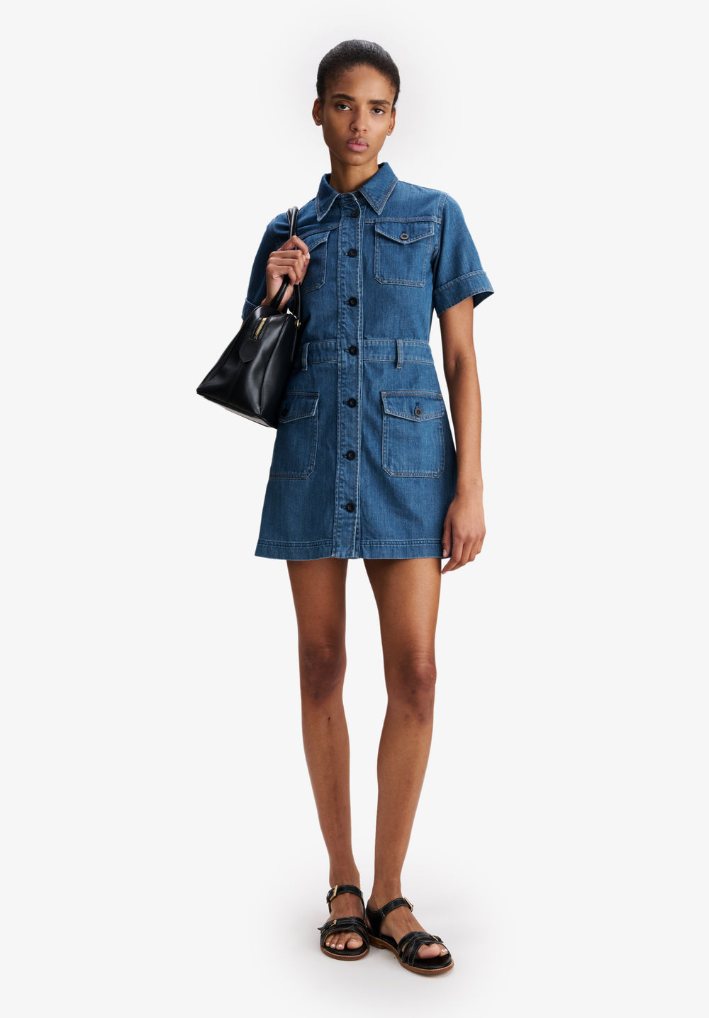 A.P.C. model wearing A.P.C. fall collection outfit