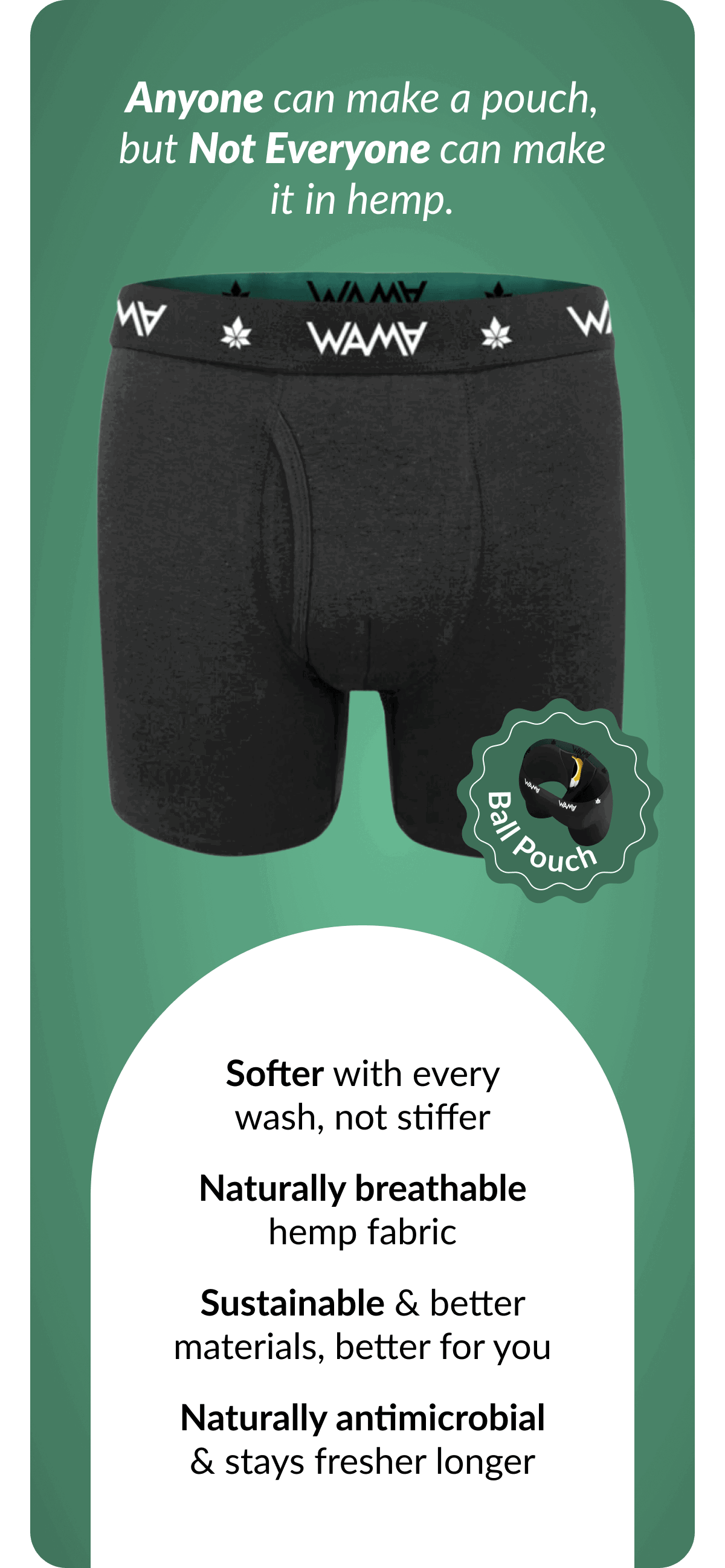 Ball pouch boxer briefs