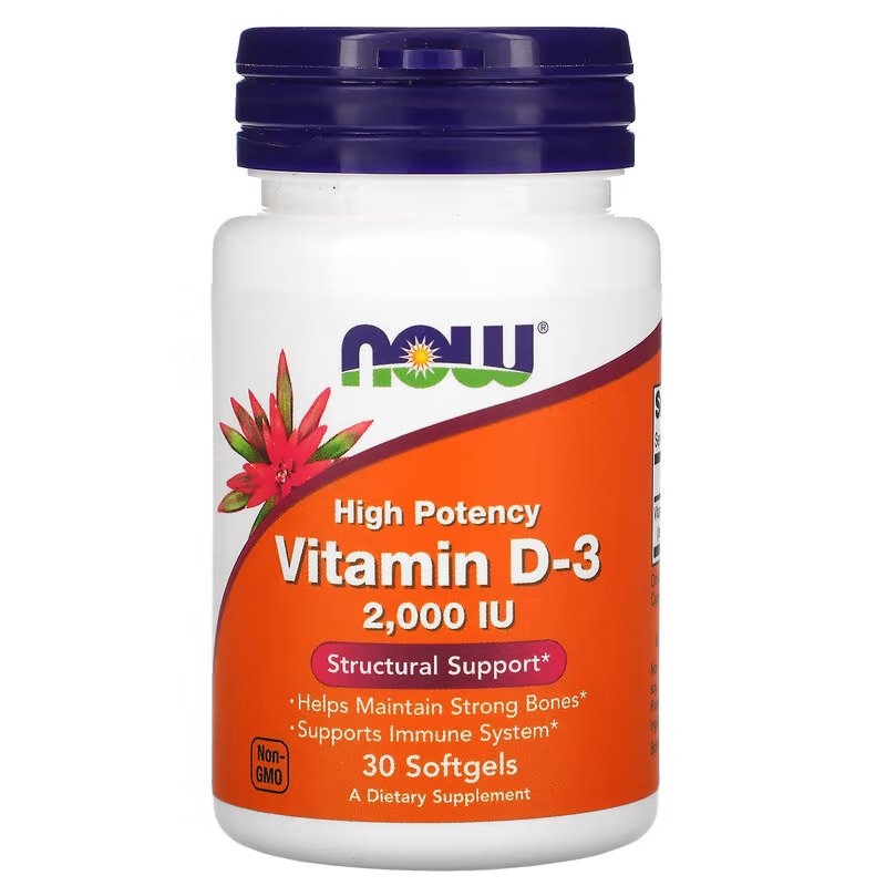 Image of NOW Foods Vitamine D3 2000 IU