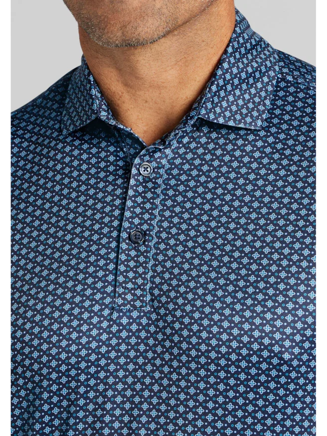 Traveler® Collection Tailored Fit Medallion Performance Polo
