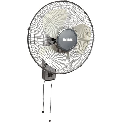 Holmes 16in. Oscillating Wall Fan, 120V, 3 Speeds, Mountable, Adjustable Tilt, Model# HMF1611A