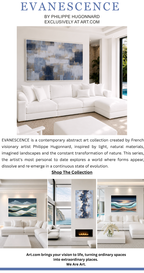 Evanescence by Philippe Hugonnard Exclusively at Art.com - Evanescence is a contemporary abstract art collection created by French visionary artist Philippe Hugonnard, inspired by light, natural materials, imagined landscapes and the constant transformation of nature. This series, the artist's most personal to date, explores a world where forms appear, dissolve and re-emerge in a continuous state of evolution. Shop The Collection