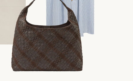 Adele Woven Leather Shoulder Bag