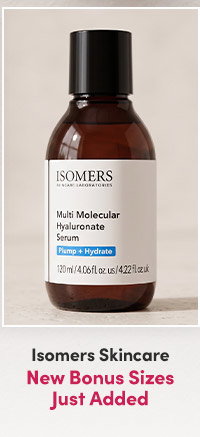 Isomers Skincare | New Bonus Sizes Just Added | Discover Special Values on Your Favorite Skincare