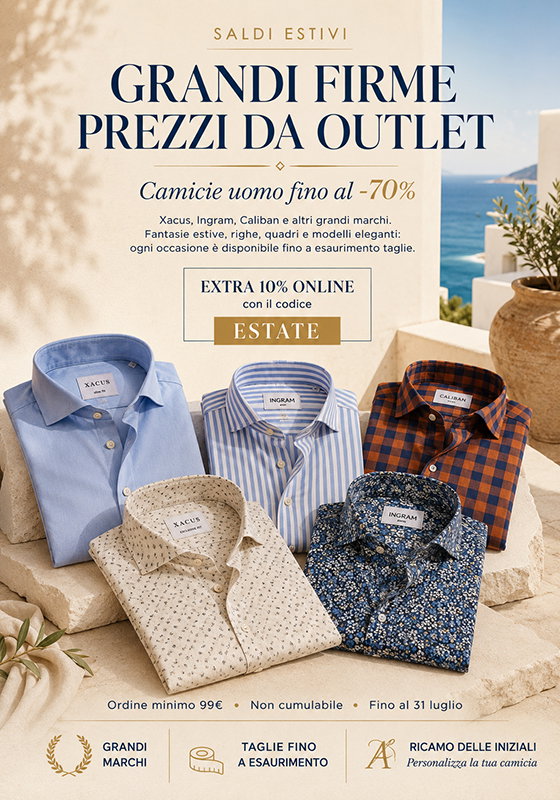 Saldi fino al 70% su centinaia di articoli estivi! +10% EXTRA
