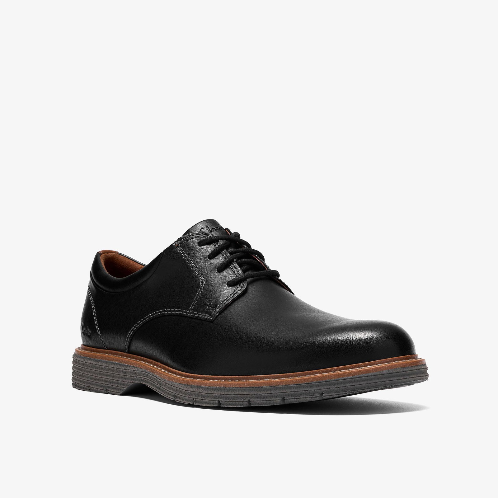 Shop Baystone Plain Black Leather