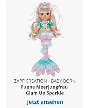 Zapf Creation - BABY BORN Puppe Meerjungfrau Glam Up Sparkle