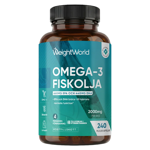 Omega 3 Fiskolja 2000 mg