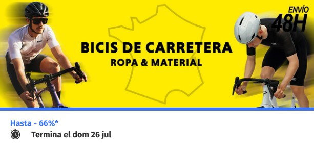 Bicis de carretera: ropa y material