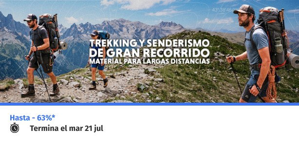 Trekking: material para largas distancias