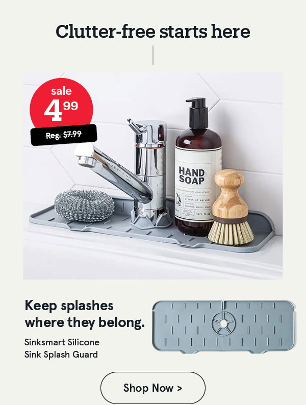 Sinksmart Silicone Sink Splash Guard