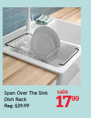 Span Over The Sink Dish Rack