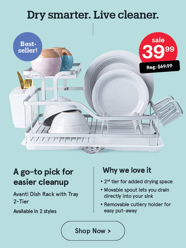 Avanti Dish Rack with Tray 2-Tier