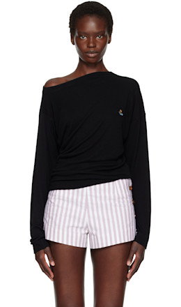 Black Long Sleeve Hebo Top