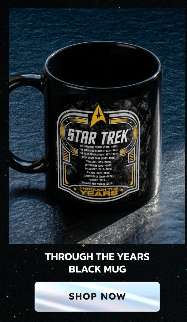 Open featured media in gallery view   Open media 2 in gallery view   Open media 3 in gallery view   Open media 4 in gallery view Star Trek Mug Through The Years 15 oz Open media 5 in gallery view   Open media 6 in gallery view   Open media 7 in gallery view   Open media 8 in gallery view Star Trek Mug Through The Years