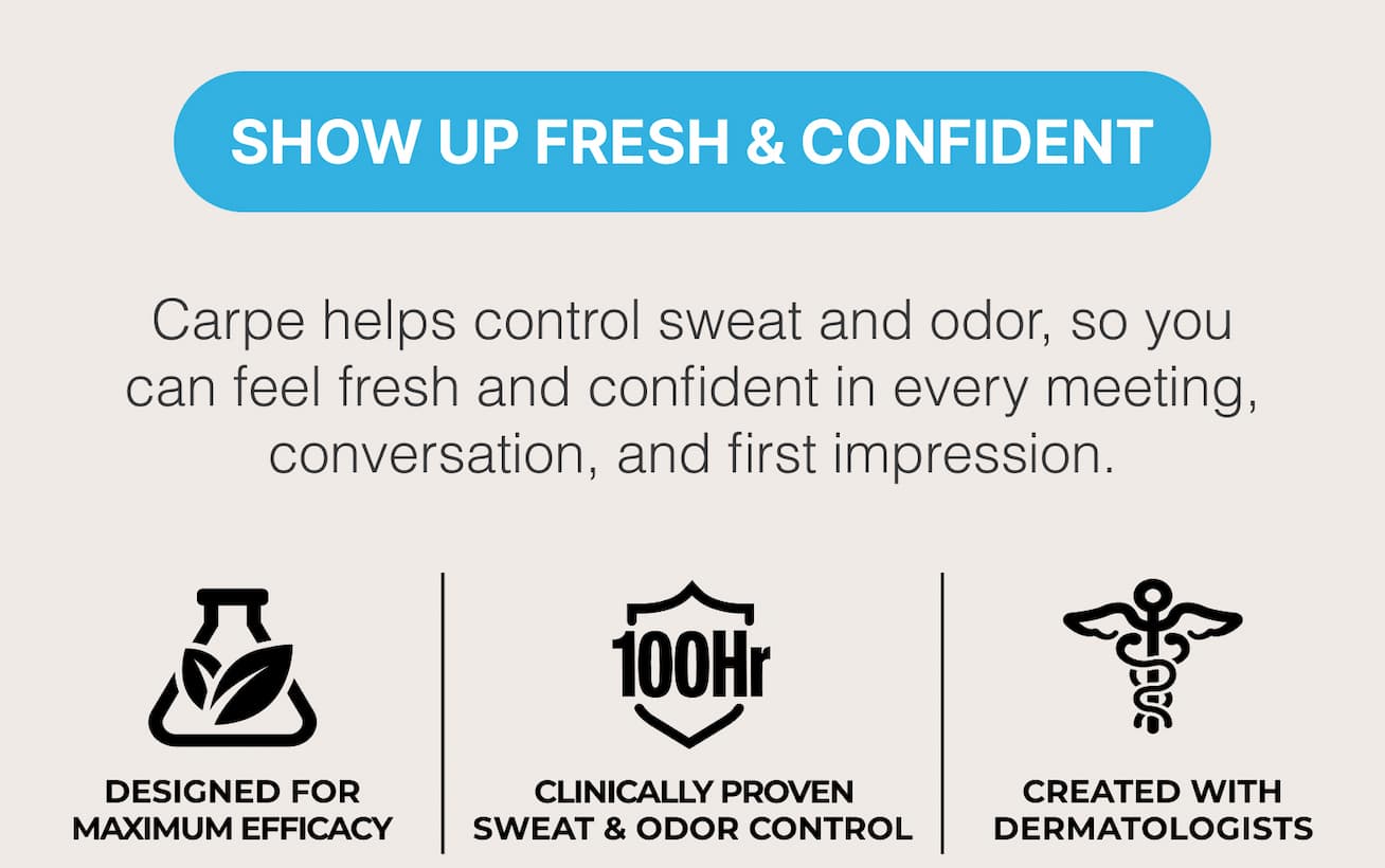 Show up fresh and confident 