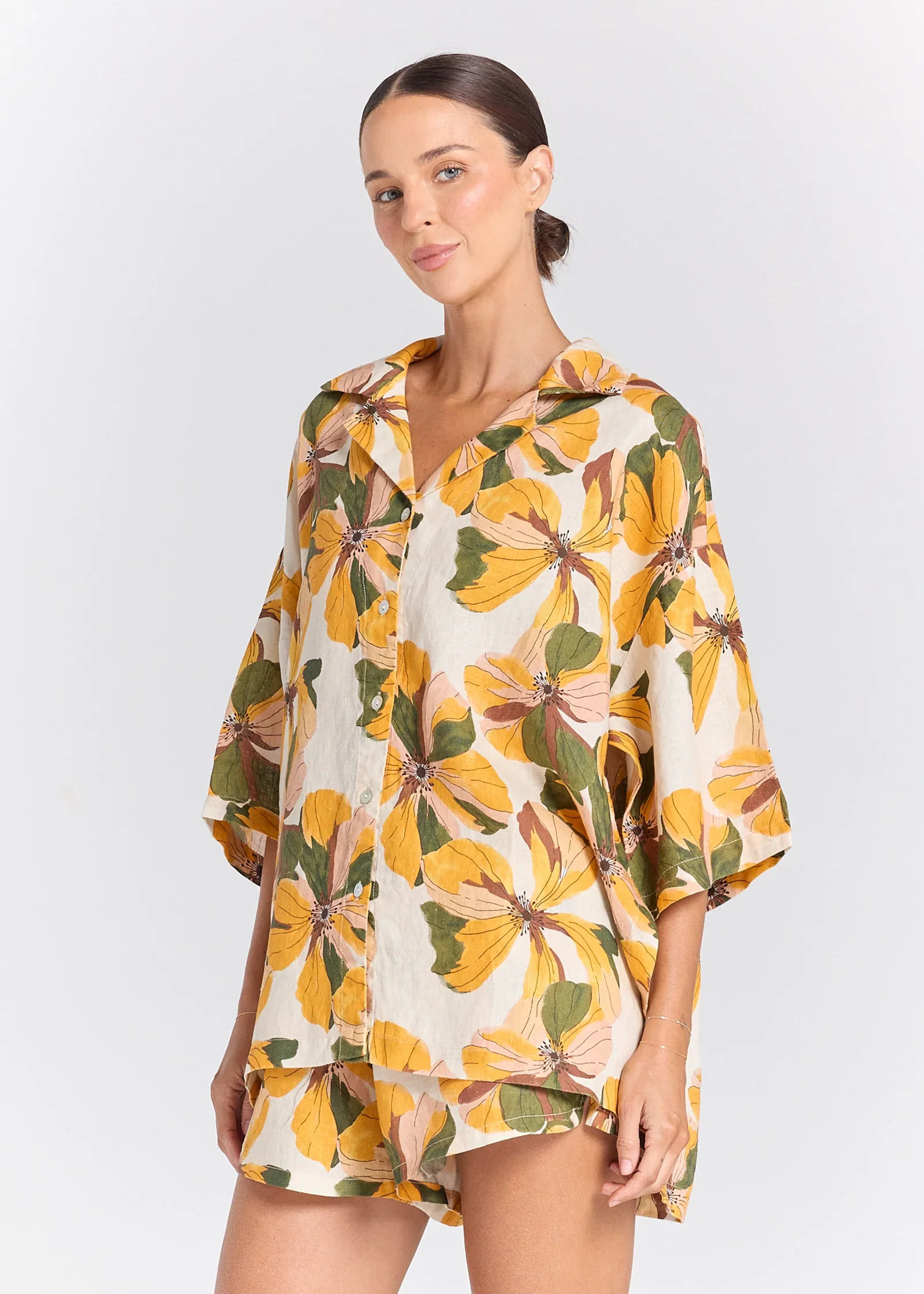 Image of Poolside Paradiso Marigold Tropics Resort Shirt