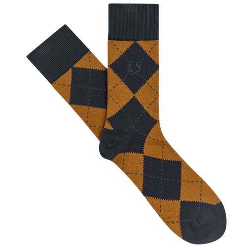 Fred Perry Argyle Jacquard Sock - Navy