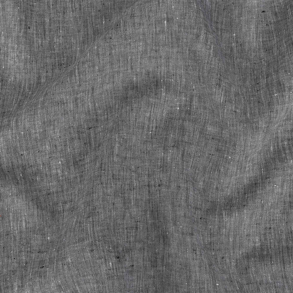 Image of Lightweight Linen Chambray - Heathered Black - Minerva Collection