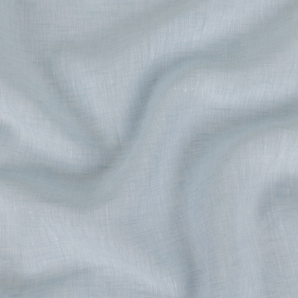 Image of Lightweight Linen Chambray - Heathered Xenon Blue - Minerva Collection