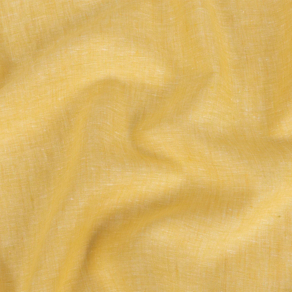 Image of Lightweight Linen Chambray - Heathered Goldfinch - Minerva Collection