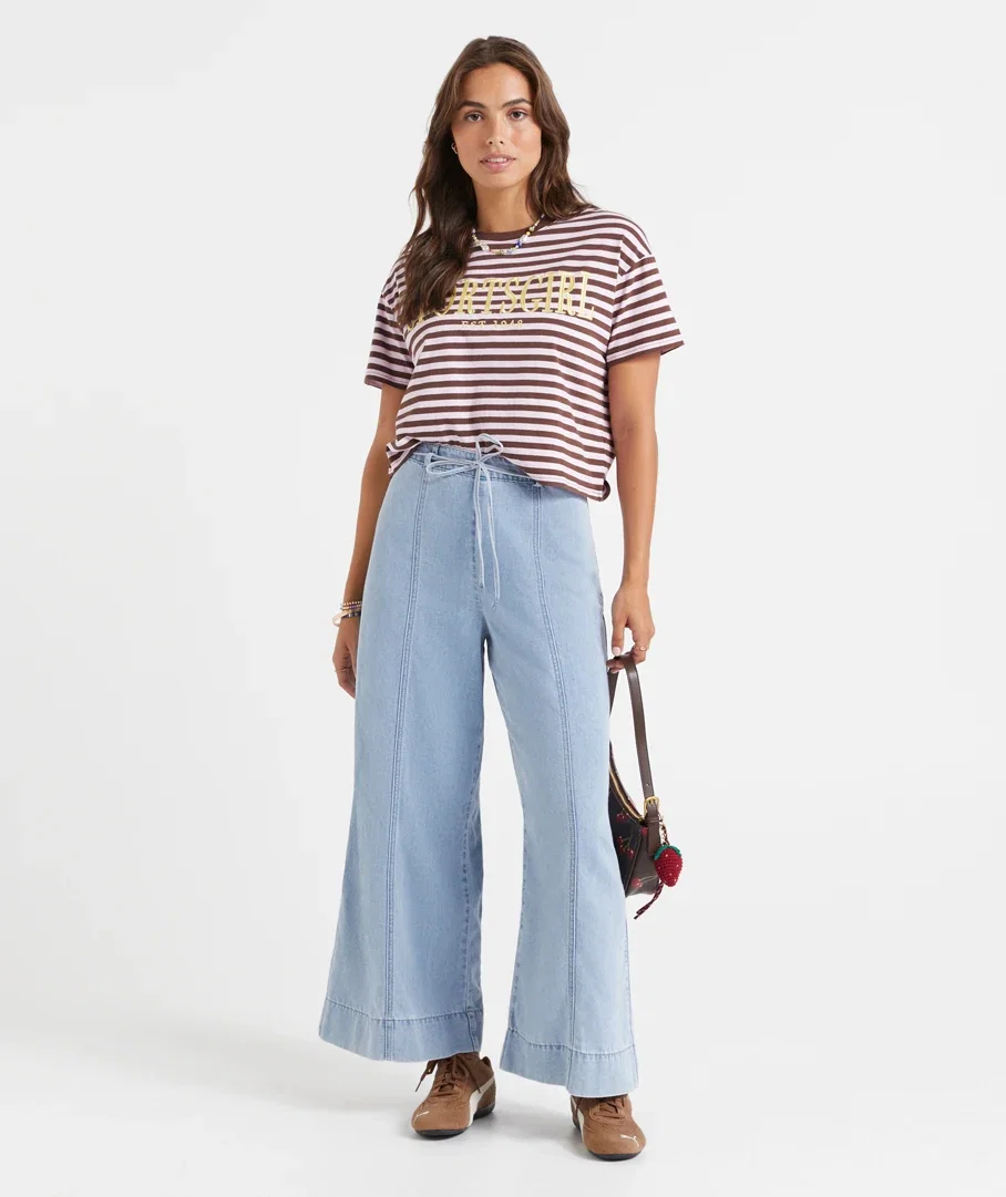 TILLY HIGH RISE TAILORED TIE WAIST JEAN