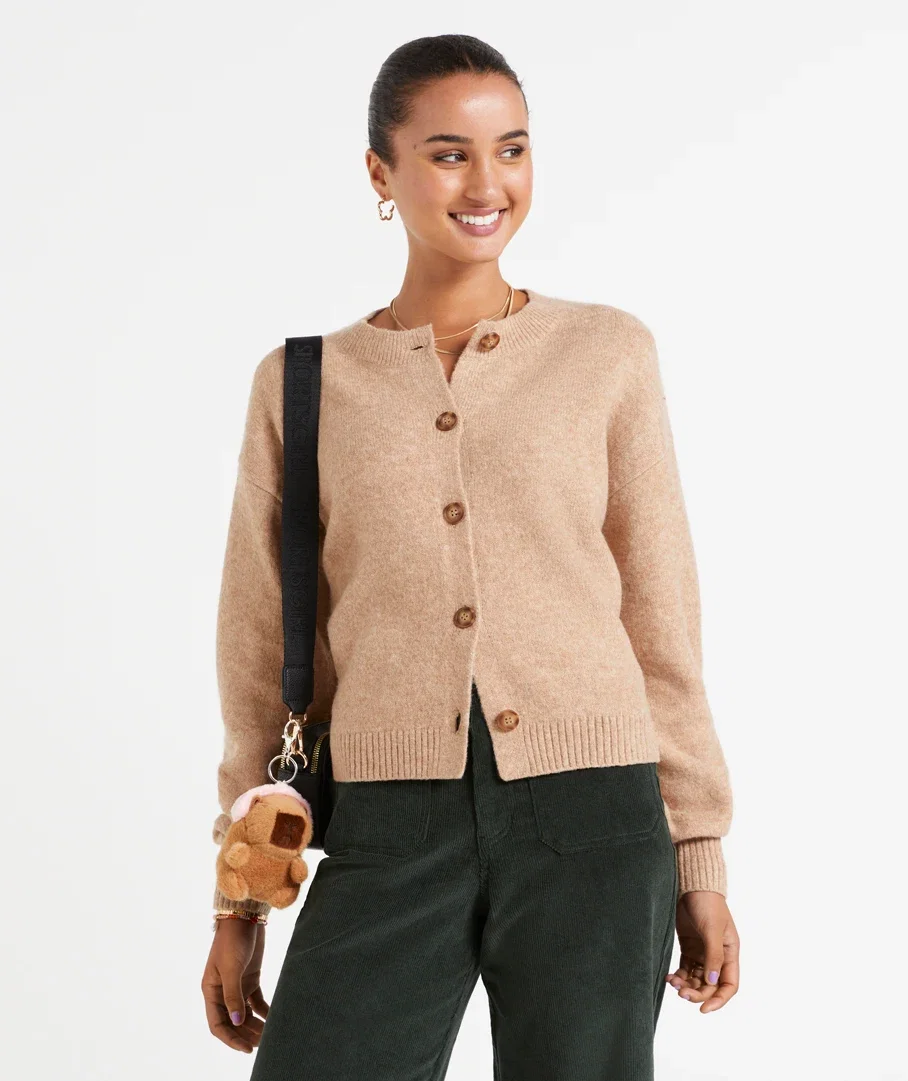 ADDISON CREW NECK CARDIGAN