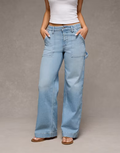 AE Super High-Waisted Baggy Wide-Leg Jean