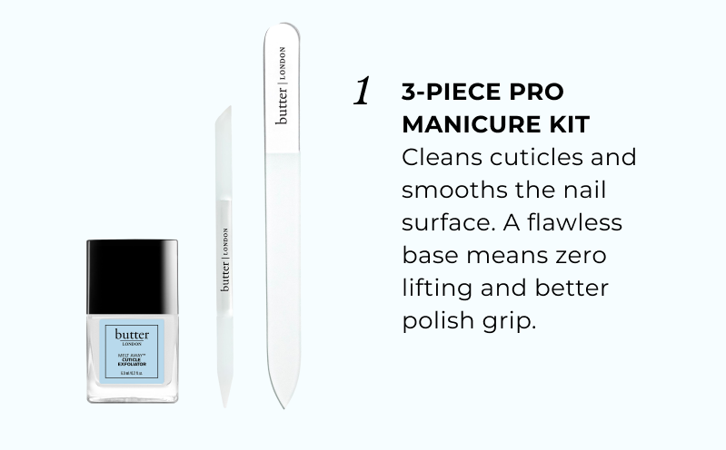 3-Step System Behind a Chip-Free Mani: 3-Piece Pro Manicure Kit
