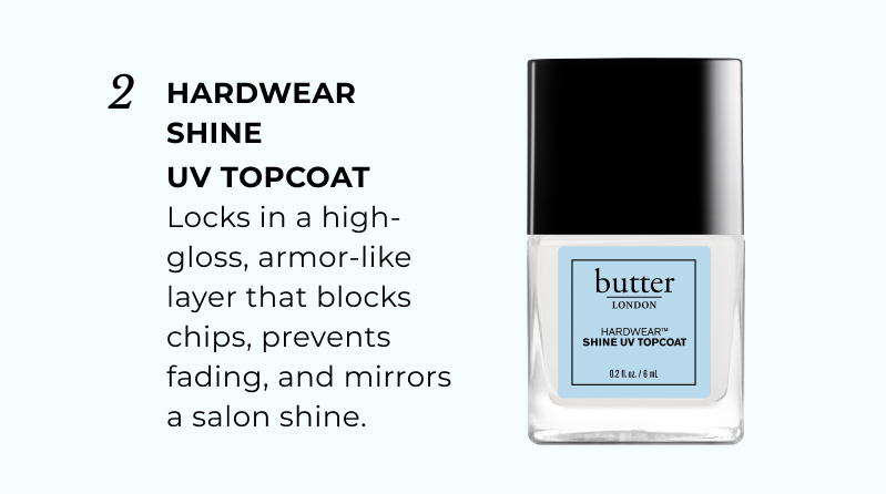 3-Step System Behind a Chip-Free Mani: Hardwear Shine UV Topcoat