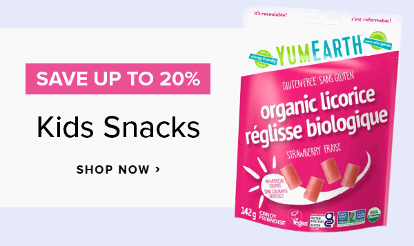Save up to 20% on Kids Snacks