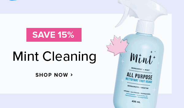 Save 15% on Mint Cleaning